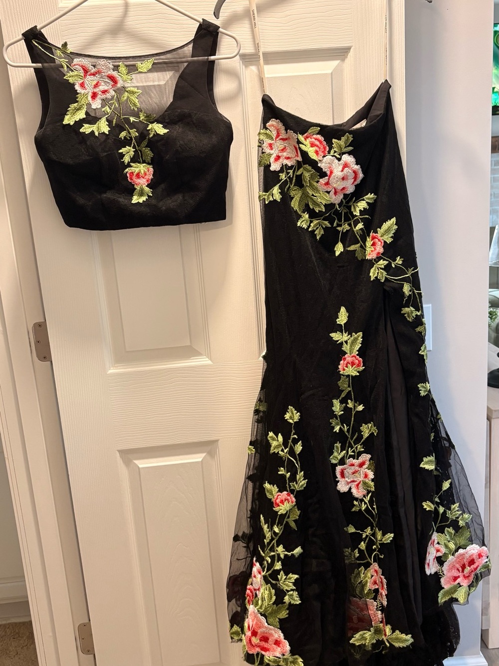 Black Floral Sherri Hill Dress